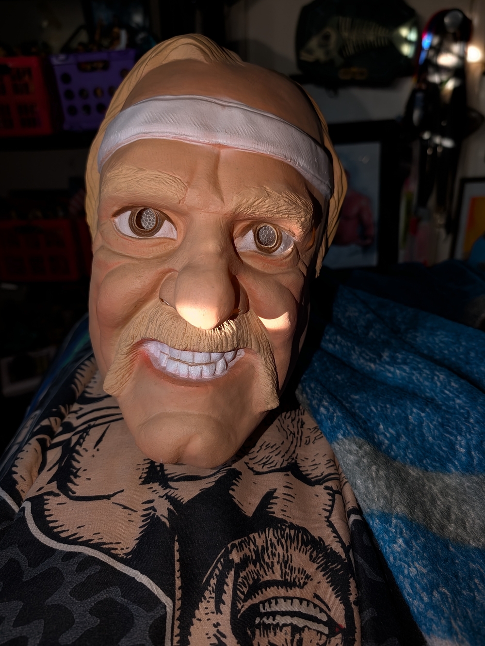 Hulk Hogan Vinyl Over The Head Mask By Cesar